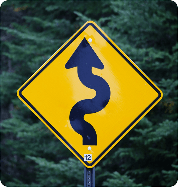Strategy Vision Road Sign
