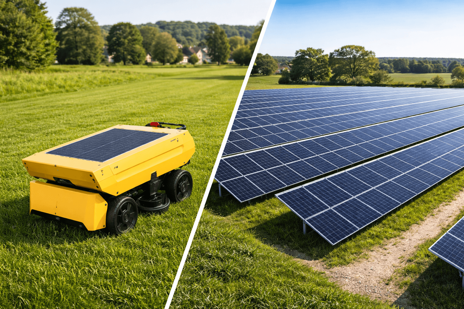 Robot and Solar Farm